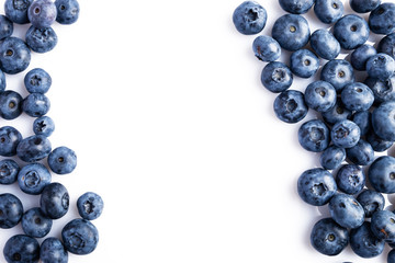 blueberries isolated on white background