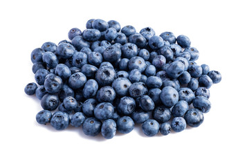 blueberries isolated on white background