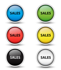 Set di bottoni colorati vendite