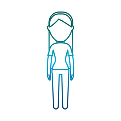 Avatar woman icon over white background vector illustration