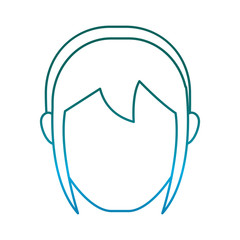 Avatar woman icon over white background vector illustration