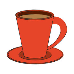 Cup of coffee icon vector illustration graphic design
