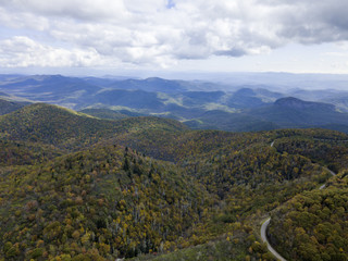 fall season, Autumn comes, Smoky Mountains National Park near Asheville, colorful, north carolina, USA