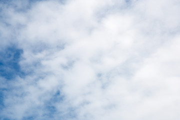 blue sky with cloud closeup