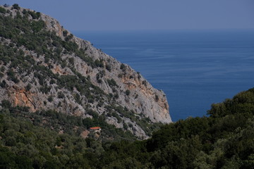Fototapeta na wymiar Beautiful Greek coast