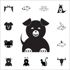 cute dog icon. Set of animal icons. You can use in web or app icons