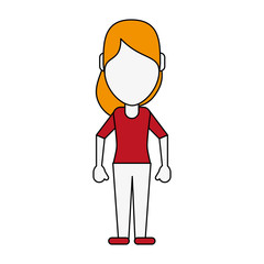 woman avatar full body icon image vector illustration design 