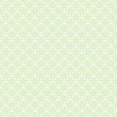 Abstract geometric pattern with lines. Sacred seamless geometry. Rhombuses, triangles and squares. Endless green texture background. Vector.