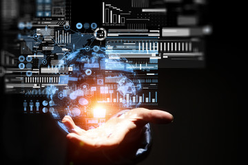 Presenting new technologies. Mixed media