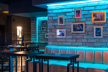 Lobby bar or lounge bar interior