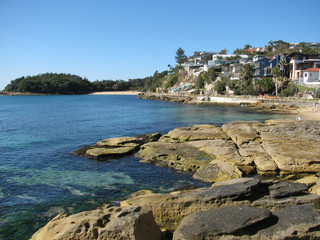 Rocks at Manly Beach, Sydney, Australia
