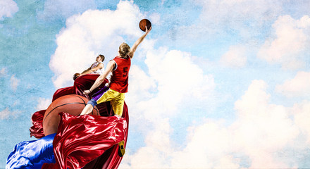 Fototapeta premium Basketball game as religion