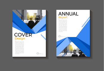 blue cover design modern  background  book cover abstract Brochure cover  template,annual report, magazine and flyer layout Vector a4