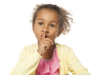 Portrait of a beautiful young little girl
