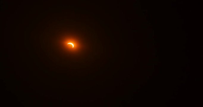 Timelapse of the solar eclipse over Mackay, Idaho.