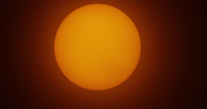 Close up of the Sun just before solar eclipse. Mackay, Idaho.