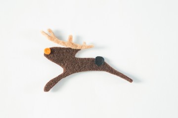 Christmas decoration on white background