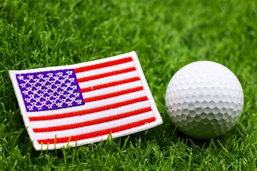 USA golf tournament concept