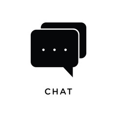 Chat icon vector design illustration