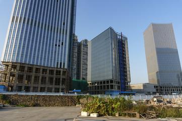 Fototapeta premium Construction Site, Common Modern Building