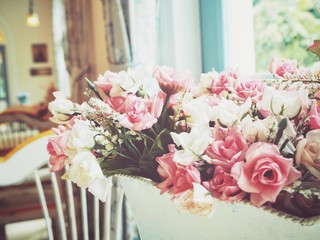 Beautiful of rose artificial flowers