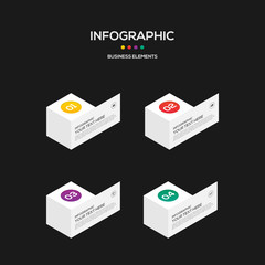 Infographics business marketing report template layout design