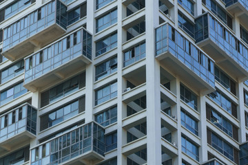 Fototapeta na wymiar Architecture details, Modern Building Glass facade