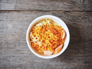 Army stew with noodle korean food