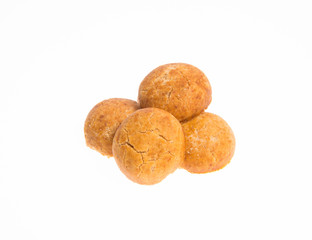 Peanut Cookies or Rounded Peanut Cookies on a background.