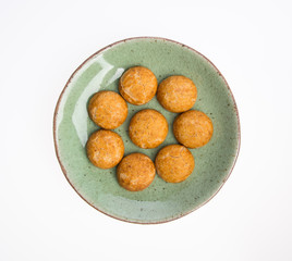 Peanut cookies or Chinese traditional peanut cookies on a background.