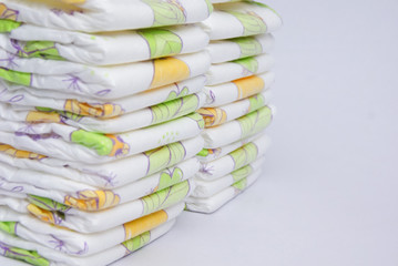 Stack Of Baby Diapers