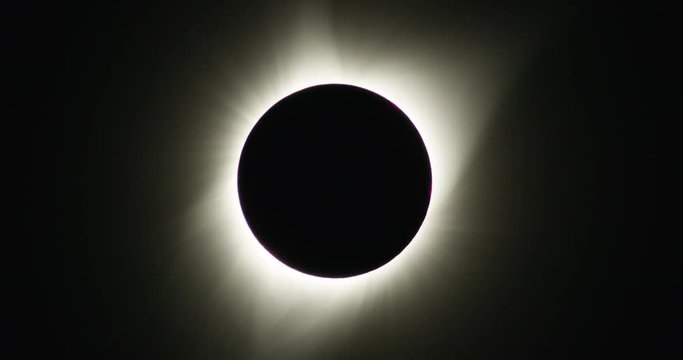 A sliver of the sun remains visible during the solar eclipse in Mackay, Idaho.
