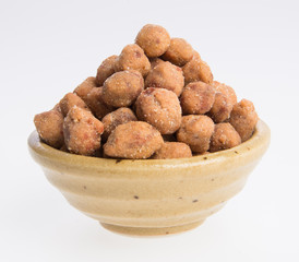 peanuts or roasted peanuts on a background.