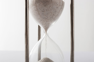 sand timer on the white background.