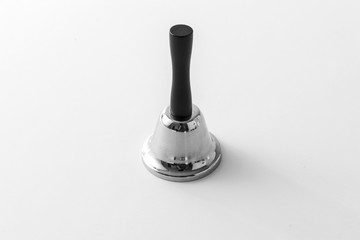 hand bell on the white background.