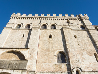 Gubbio, Italy. One of the most beautiful small town in Italy. The historical building called Palazzo dei Consoli