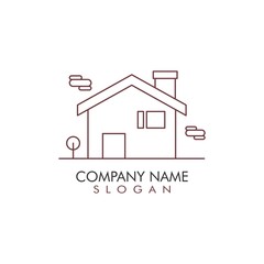 Real Estate Home logo icon template vector illustration for your company
