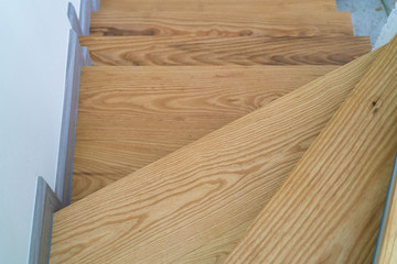 Wood ash floor stairs minimal loft design room