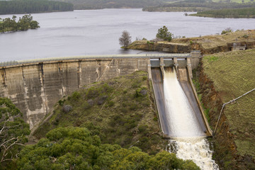 Water Released at Myponga Dam, South Australia