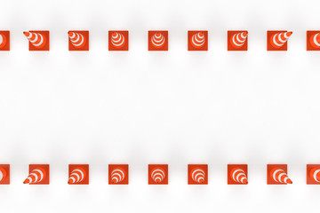 traffic cones in a row