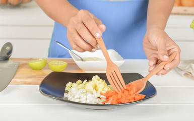 Women and Food in the kitchen