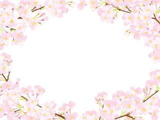 Plakat 桜　フレーム