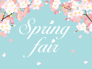 Fototapeta premium Sakura Spring Fair Poster