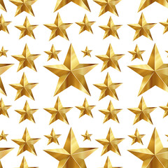 Obraz premium Seamless background with golden stars