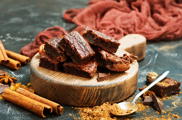 cake and cocoa powder