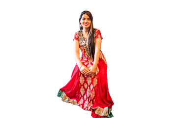 Obraz na płótnie Canvas girl in indian dress