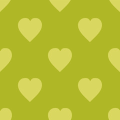 Pattern with hearts. Flat Scandinavian style for print on fabric, gift wrap Vector illustration Seamless background