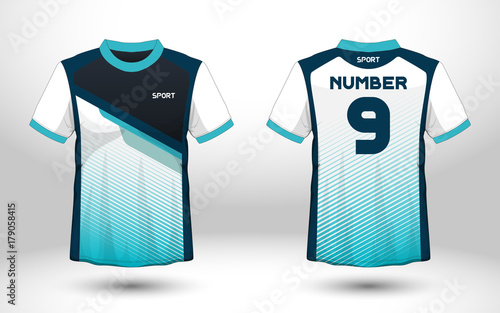 Download "Layout football sport t-shirt design. Template front ...