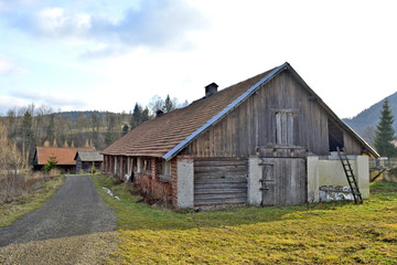 Obraz premium Old country brick barn