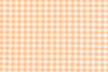  tissu à petits carreaux vichy orange